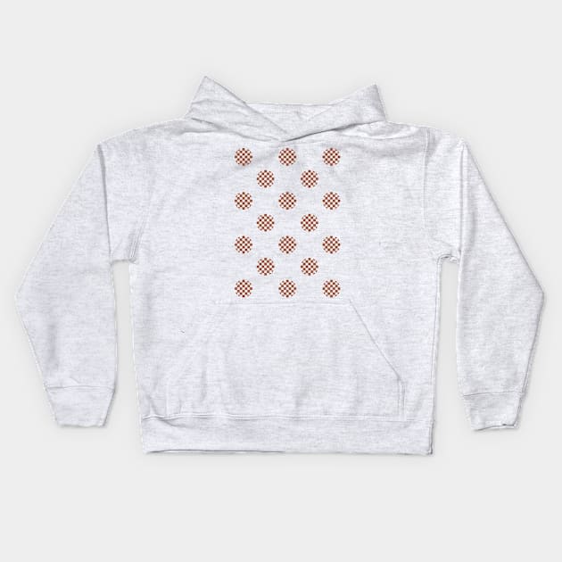 Zen Dot Pattern ICHIMATSU red Kids Hoodie by ZEN8works